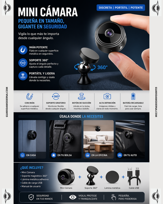 Mini Camara Espia 1080 Micro Spy