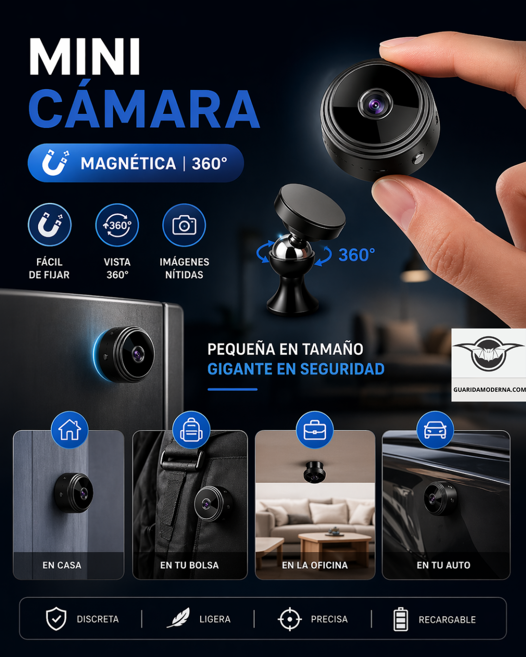 Mini Camara Espia 1080 Micro Spy