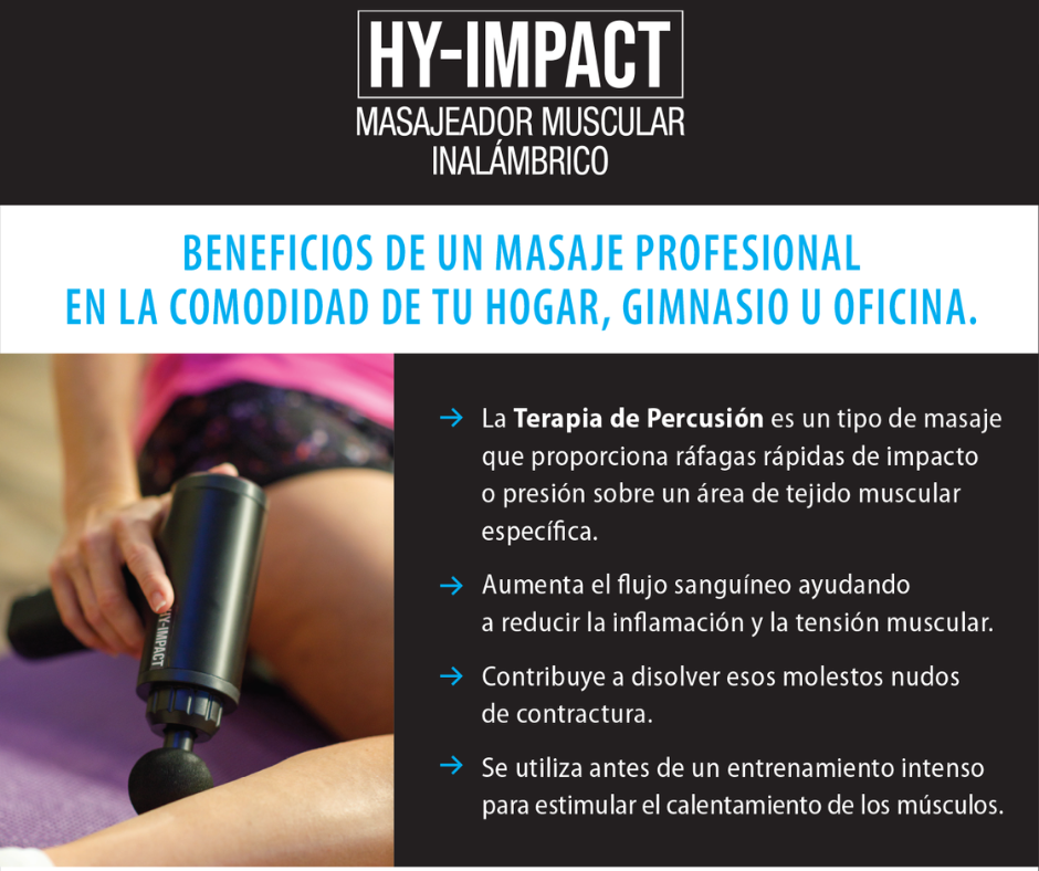 HY-IMPACT Masajeador Terapia Percusión