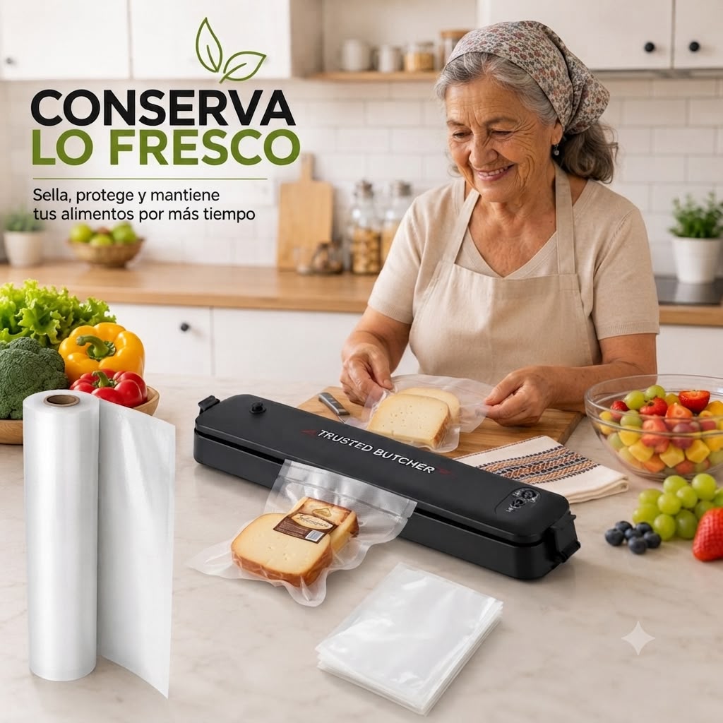 Selladora al Vacío+Rollo de bolsas 5mts
