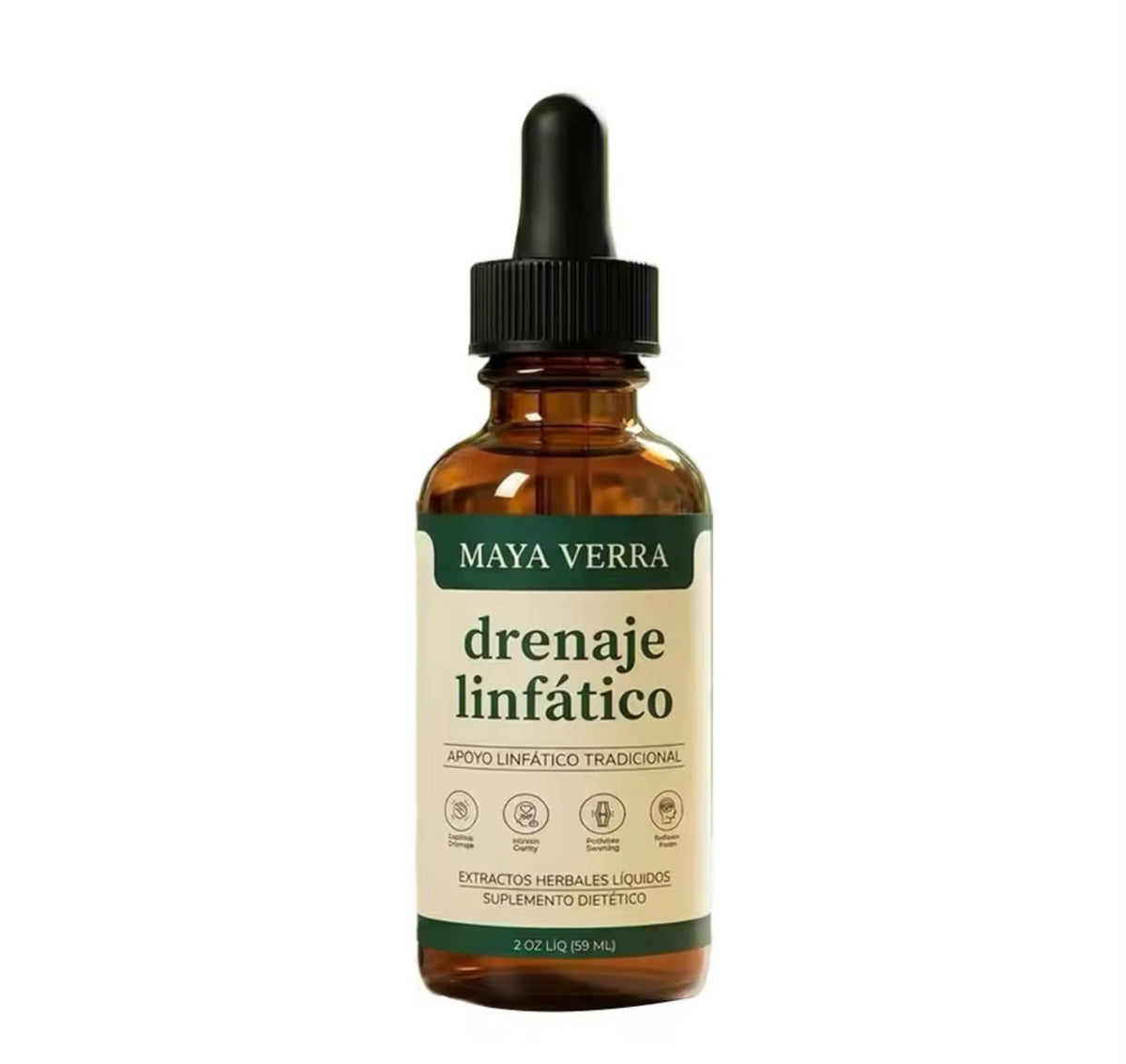 Frasco de Maya Verra Drenaje Linfático, 59 ml, con gotero