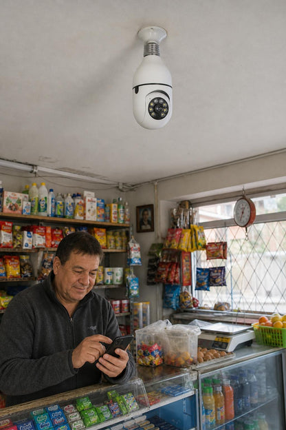 Cámara Ampolleta en un almacén de barrio