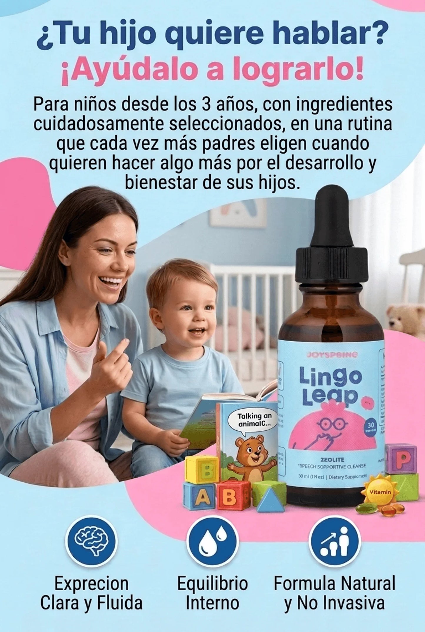 Lingo Leap – Gotas para el Desarrollo Integral Infantil (30 mL)